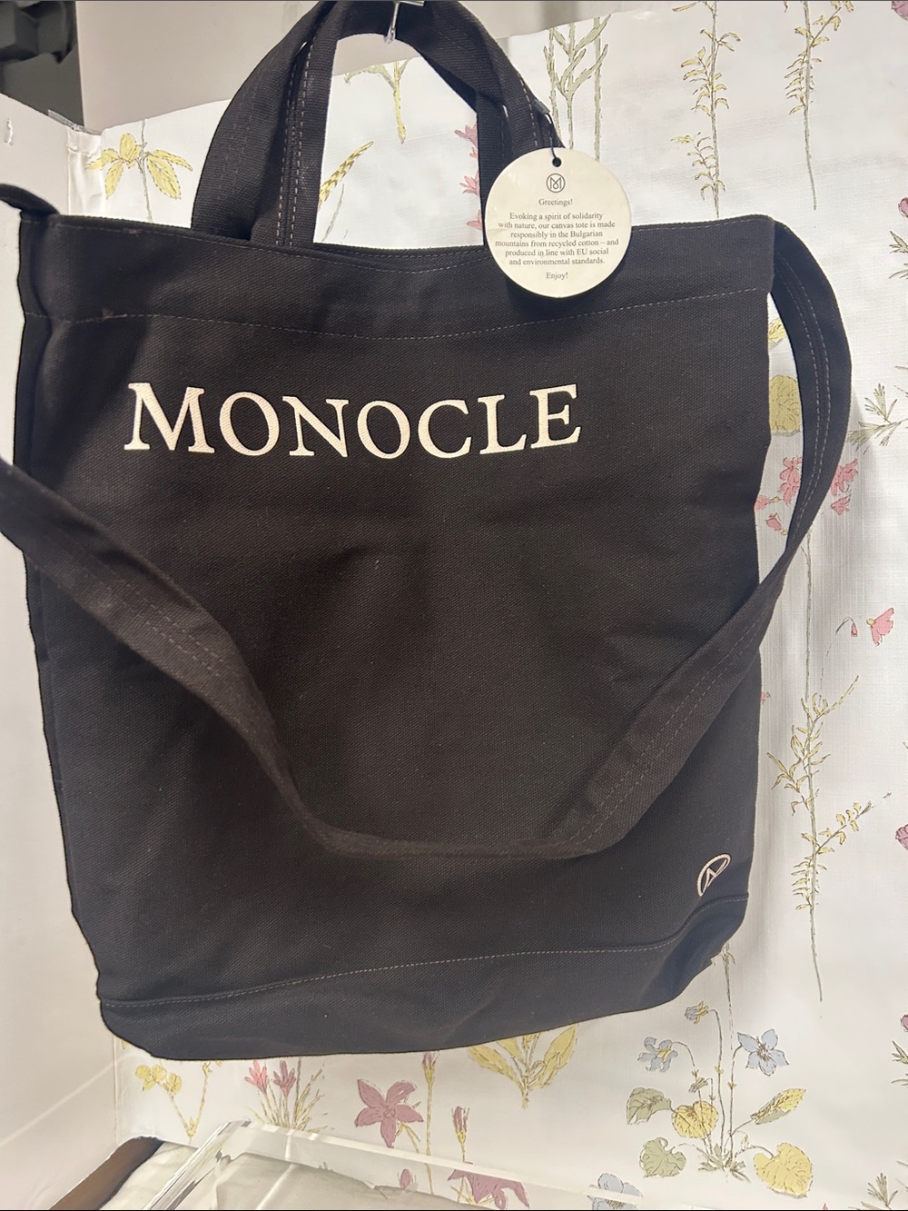 Black Canvas Tote Bag